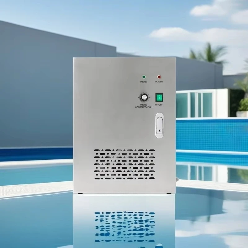 Piscina doméstica, piscina con generador de ozono para tratamiento de agua, 80 metros cúbicos en tamaño