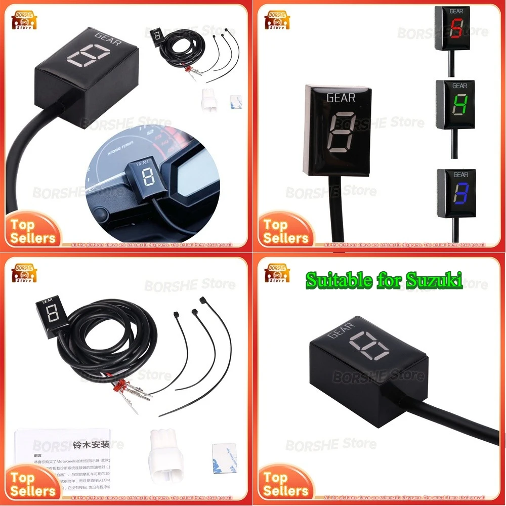 

2026 Suitable for Suzuki Motorcycle and Automotive Digital Gear Position Indicator Display with LED Backlight Universal Fitment