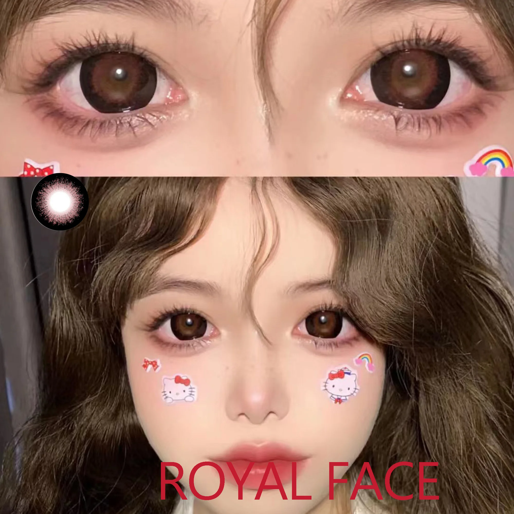 14.50mm Dolly Soft Contacts Lenses with Power линзы для глаз цветные Royal Race