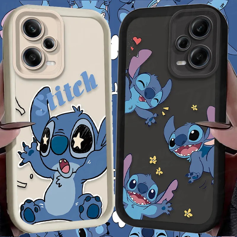 Coque souple Disney Cartoon Stitch, coque pour Xiaomi Redmi Note 13 12 11 Pro Plus 4G 5G 12S 11S 10S 10 9 9S Redmi 14C 13C 12C A3 12