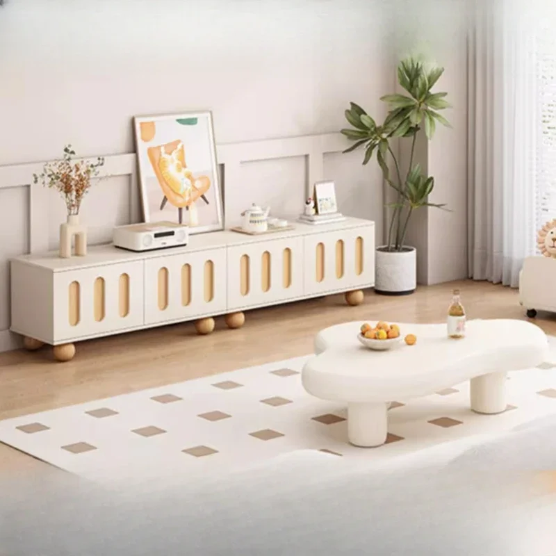 

240Cm Storage Modern Tv Cabinet Living Room Universal Simple Floor Tv Table Nordic White Designer Fernsehen Tisch Furniture
