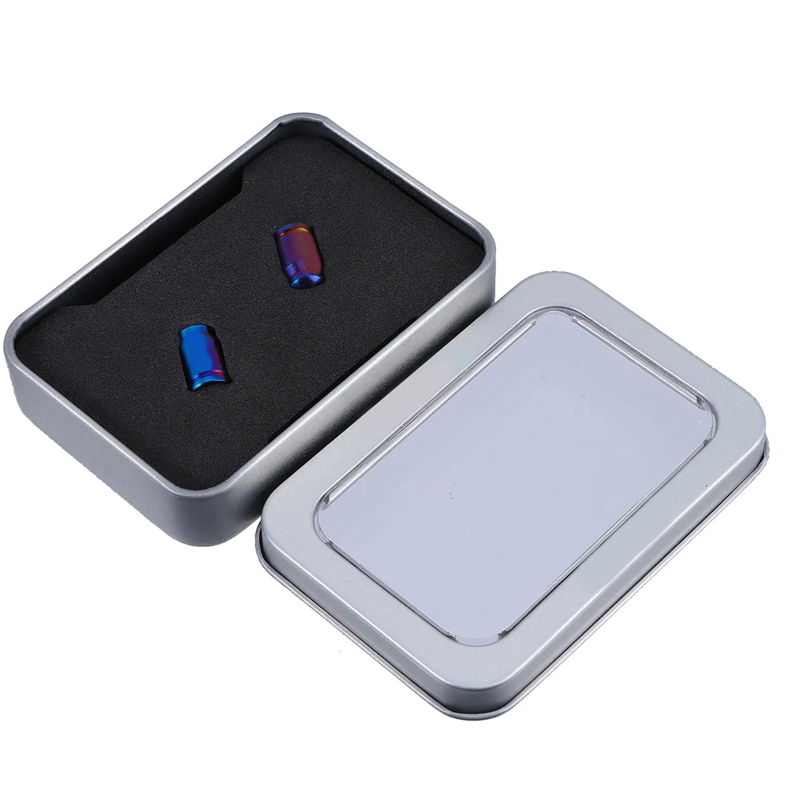 

2 шт. Премиальные титановые колпачки для ниппелей велосипедных шин, пылезащитные, для вентилей Presta и обычных, для шоссейных велосипедов