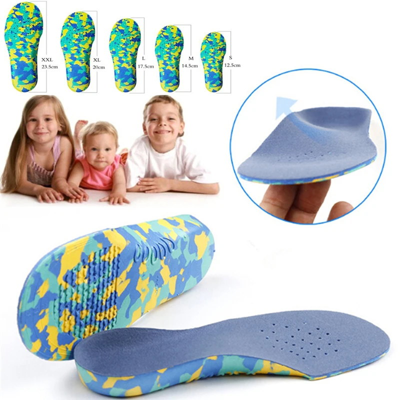 Kids Children Orthotics Insoles for Flat Feet Arch Support Correction foot Care for Kid Orthopedic Insole Soles Shoes Inserts