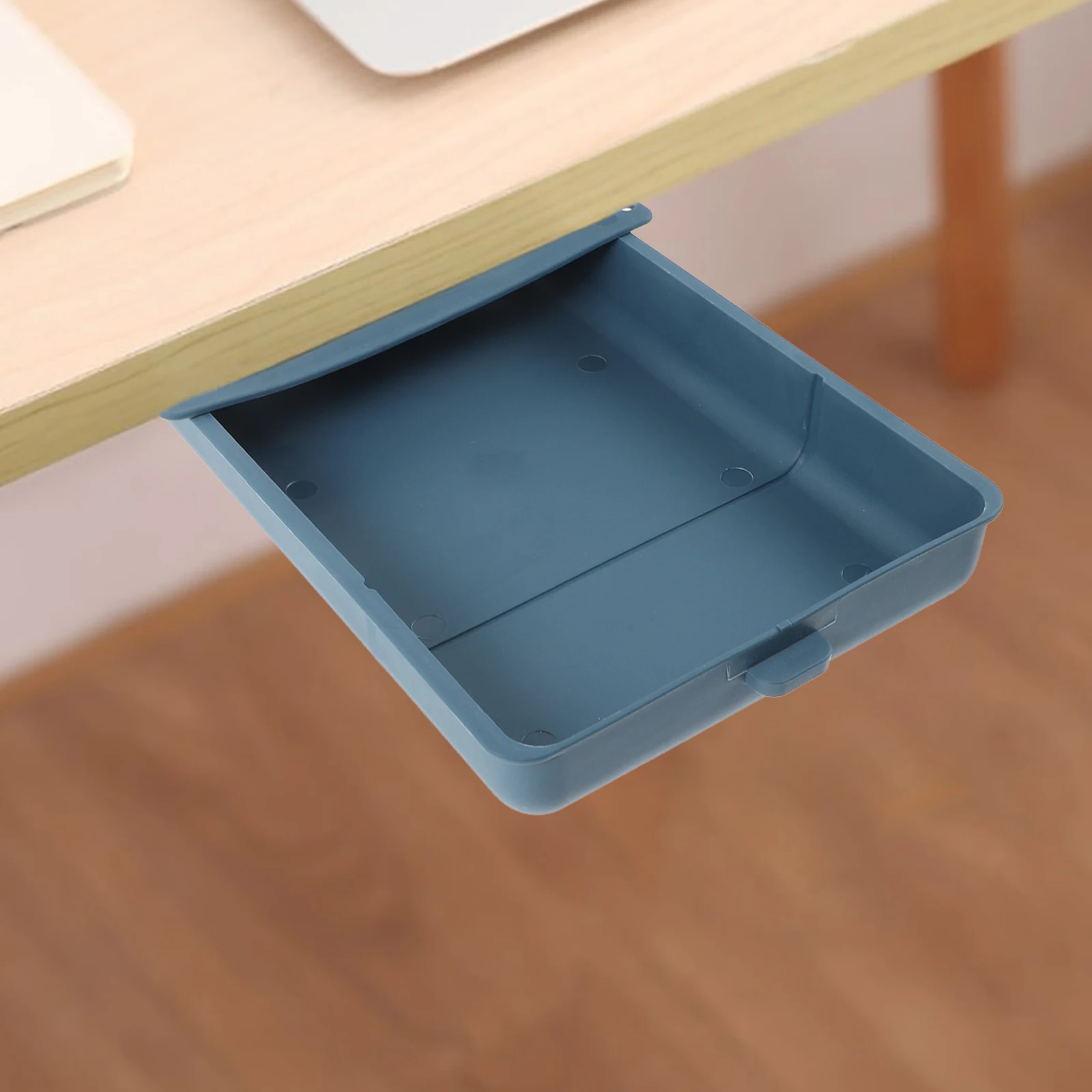 

Plastic Under Desk Drawer Organizer Hidden Storage Box For Stationery Cosmetics Space Saving Desktop Organizer Drawer
