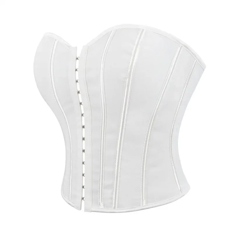 Fashion Strapless Off Shoulder Corset Tank Crop Tops Summer Backless Camisole Underwear Female Bustier Top