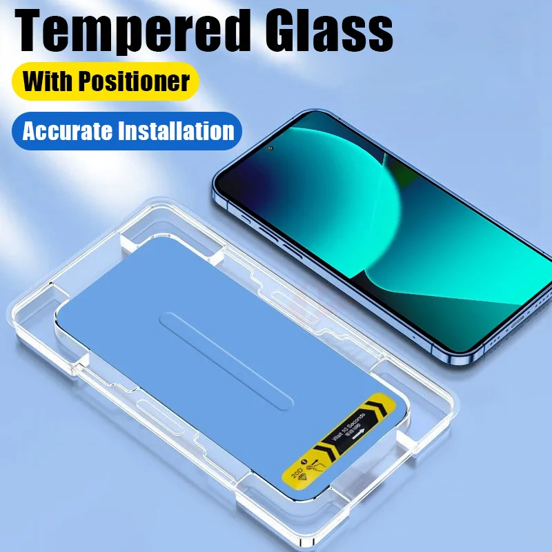 20D One-click Installation Tempered Glass For Xiaomi 13T 14 Black Shark 5 4 4S Screen Protector For Xiaomi Poco M6 M5S M4 X6 Pro