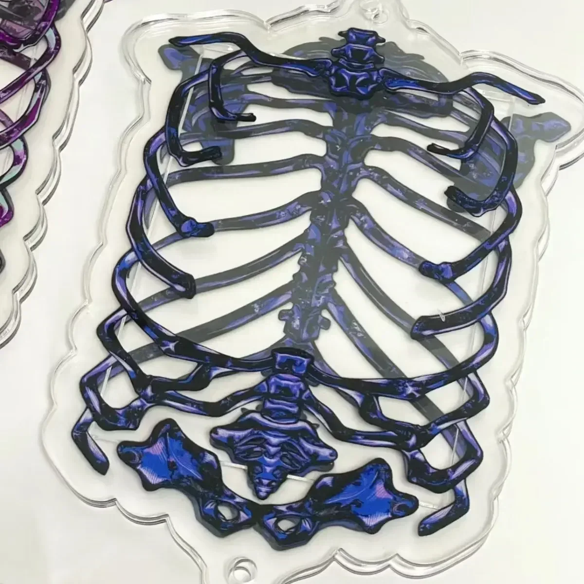 3 Inch Mini Photo Frame Can Accommodate Photo Size 5.5x8.5cm Gothic Card Gumei Acrylic Display Frame Skull Skeleton Photo Frame