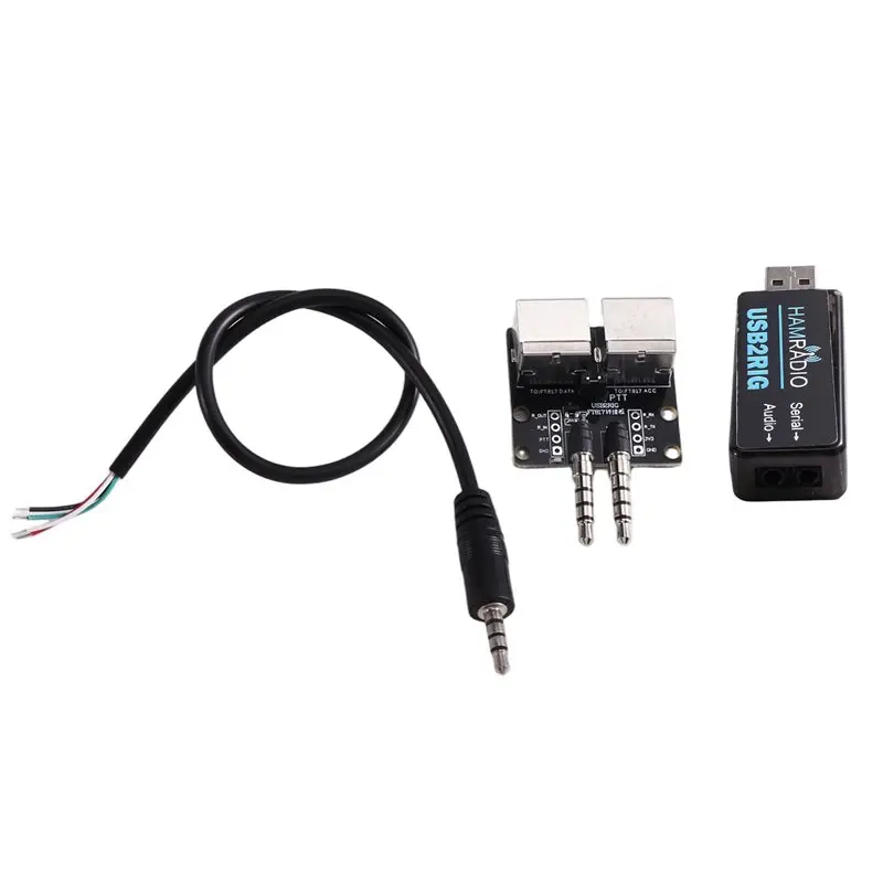 fedi-usb2rig-usb-sound-adapter-for-kenwood-yaesu-icom-radio-support-ptt-with-vox-control-with-expansion-board