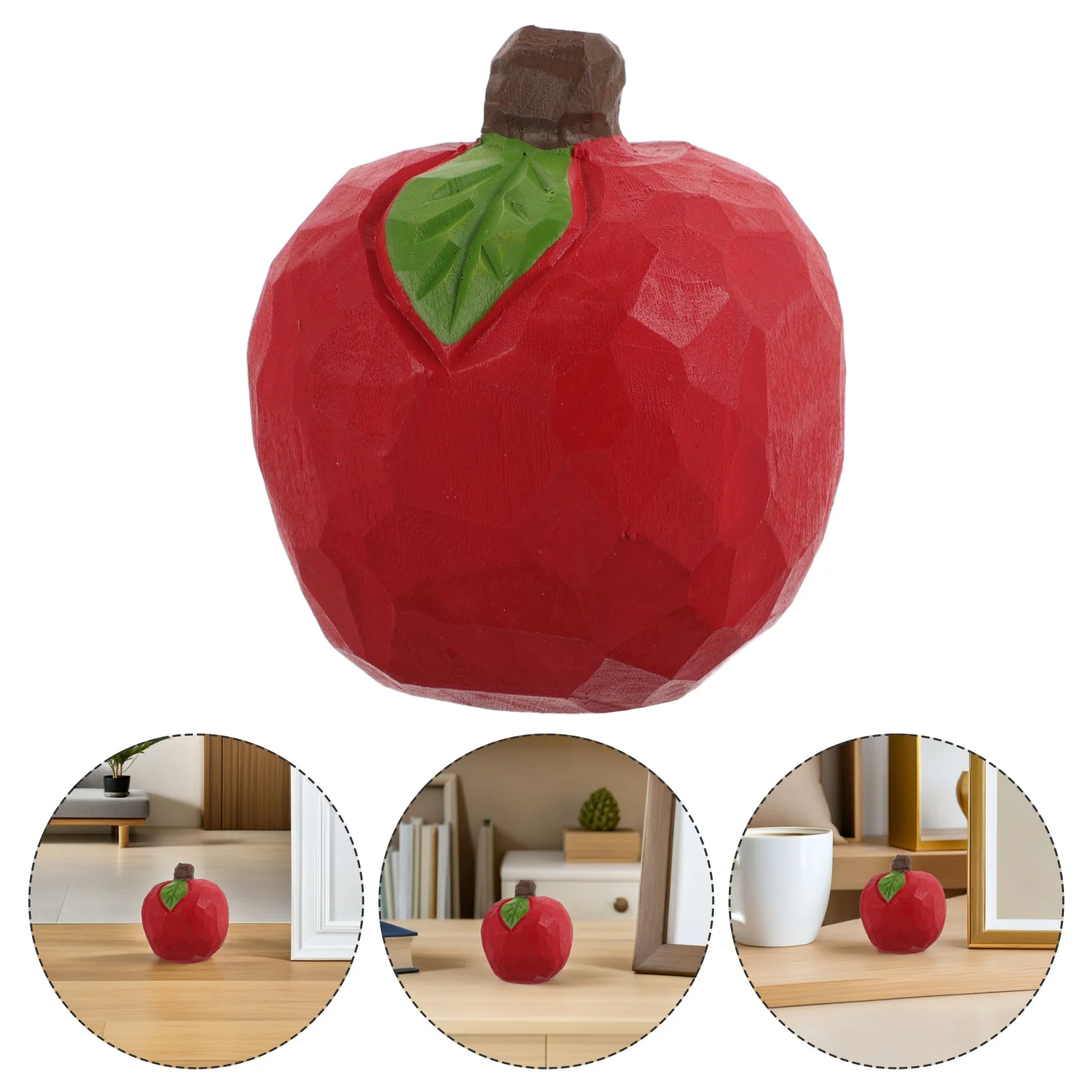 

Wooden Ornament Natural Wood Finish Decorative Statue for Desk Cabinet Living Room Gift Home Decor Art Sculpture