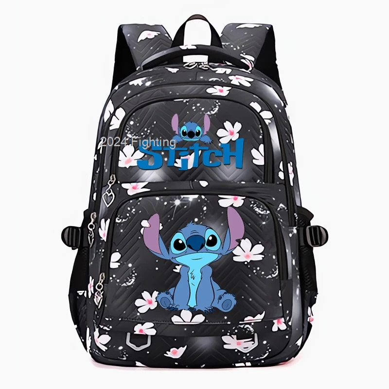 Lilo & Stitch Backpack College School Casual Daypack Teens School Bag Large Capacity Adjustable Strap Casual Mochilas For Gifts