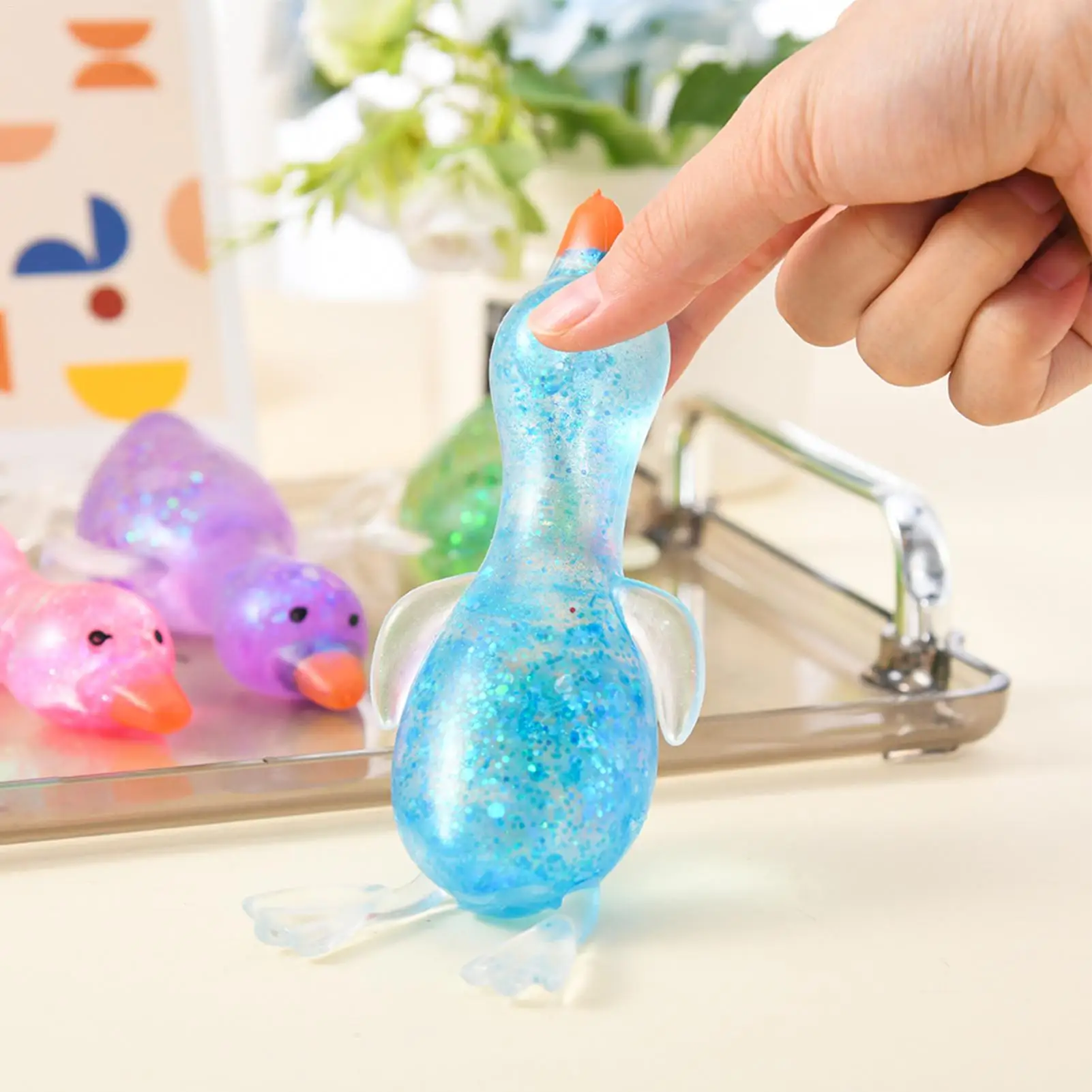 

Игрушка-антистресс в форме утки: сенсорная игрушка-фиджет для снятия напряжения, мячик для рук, для подростков, взрослых, для работы, учебы, дома и офиса