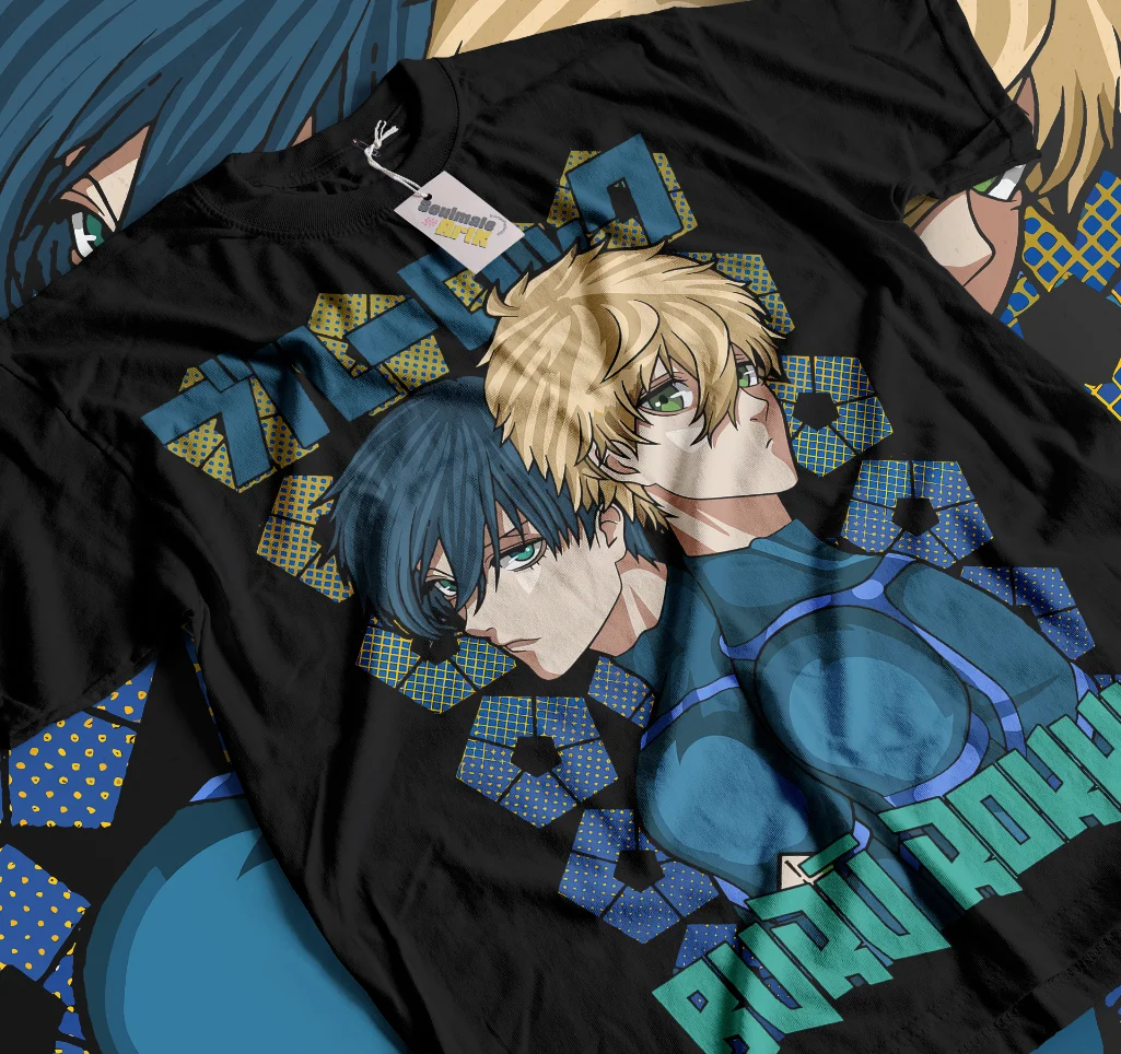 Nagi T-Shirt Blue Lock Sports Anime Manga Isagi Bachira Sweater Soft Tee