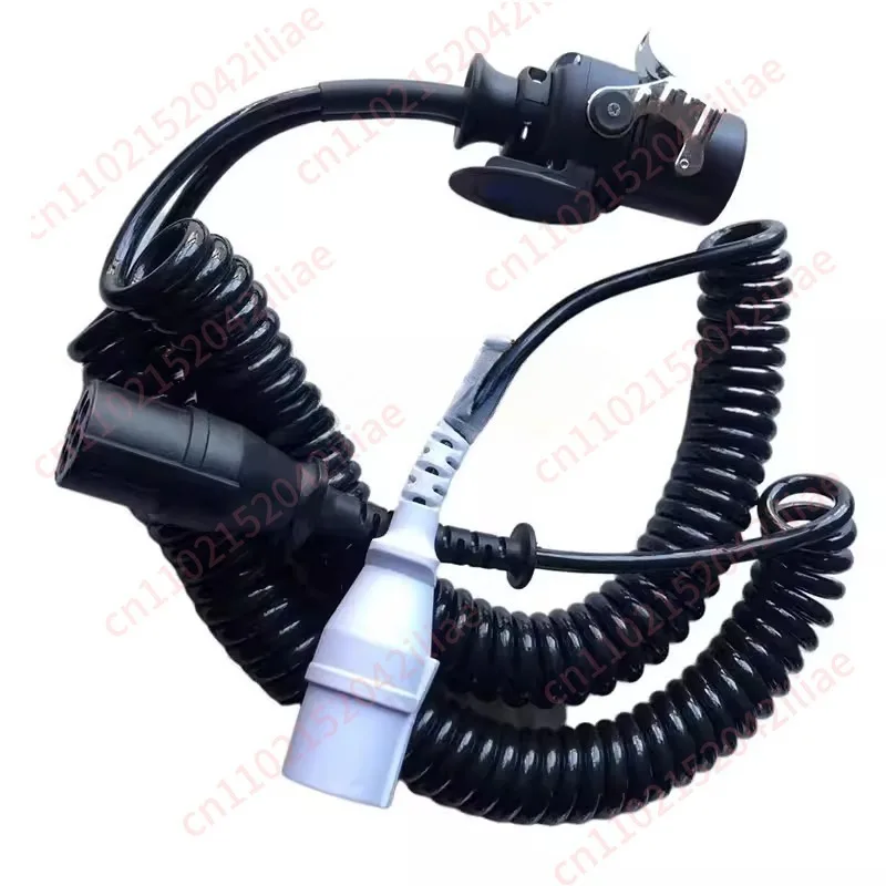 High-quality power cord connecting cable 15 cores to 7 cores, one tow two lengthened trailer line
