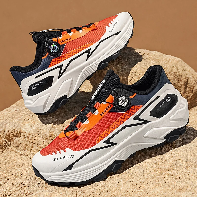Men Hiking Shoes Waterproof Women Outdoor Trainers Lace-up Climbing Trekking Sneakers Mountain Walking Hunting Tactical Boots