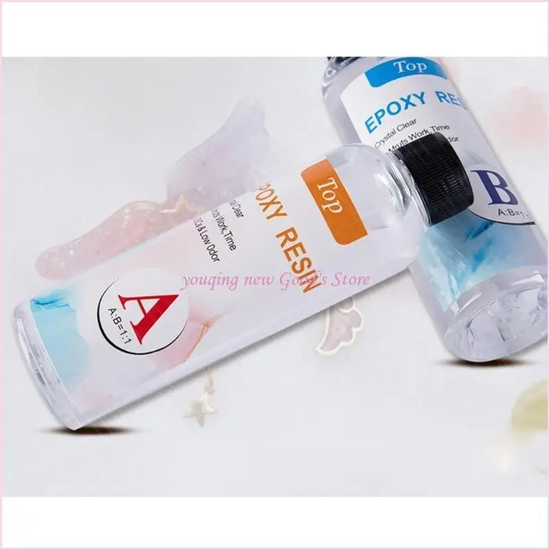 

57QA Эпоксидная смола, кристально чистый комплект, смола и отвердитель, набор для литья смолы, изготовление ювелирных изделий