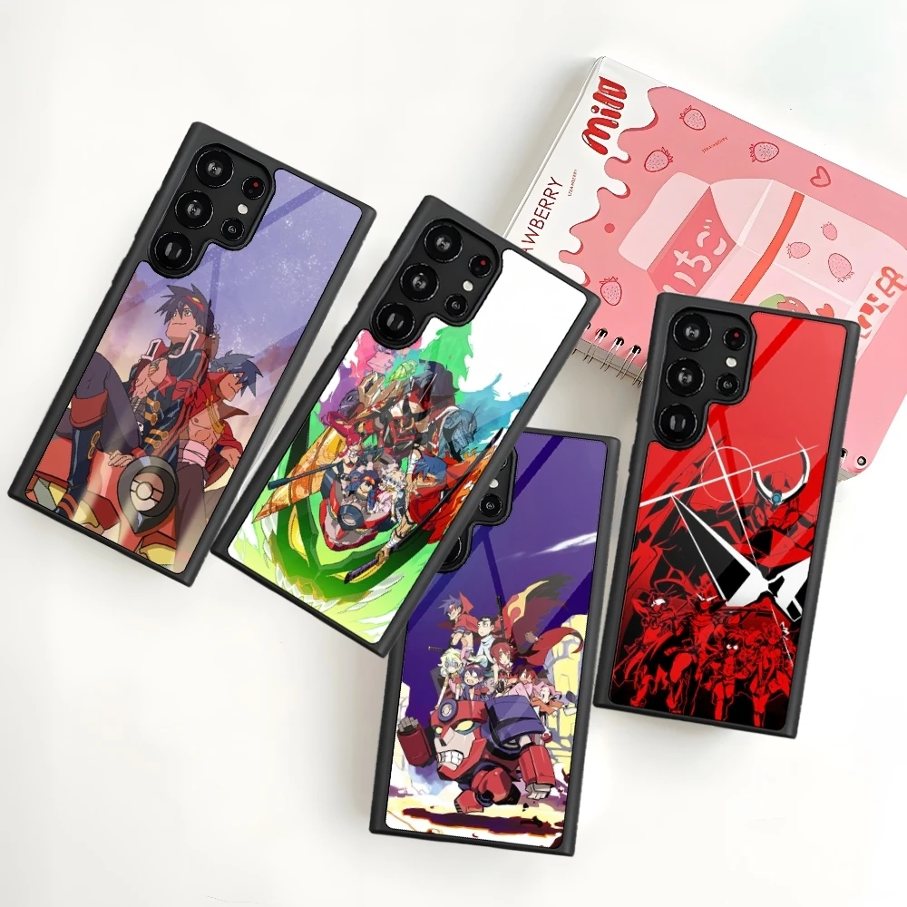Gurren Lagann Cartoon Handyhülle für Samsung Galaxy S26 S25 S24 S23 S22 S21 S20 FE Edge Plus Ultra PC+TPU Cover