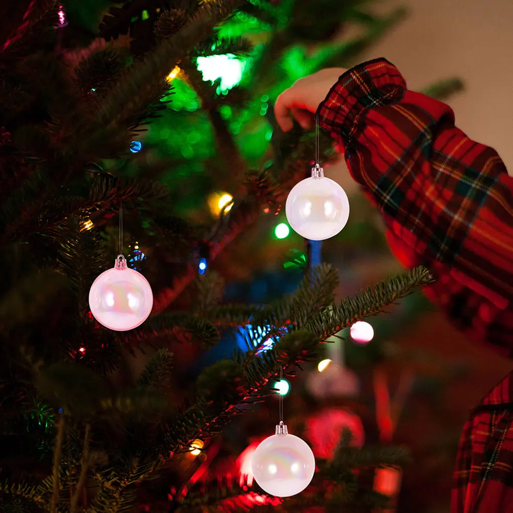 

12Pcs Xmas Balls Ornaments Plastic Safe Lightweight Christmas Hanging Balls Christmas Tree Decorations Ball Hanging Decoration