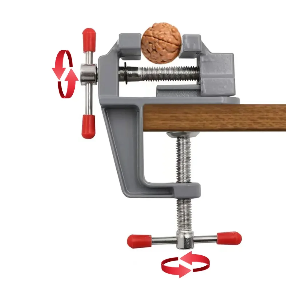 35MM Aluminium Alloy Table Bench Clamp Vise Multi-functional Bench Vise Table Screw Vise for DIY Craft Mold Fixed Repair Tool image 5