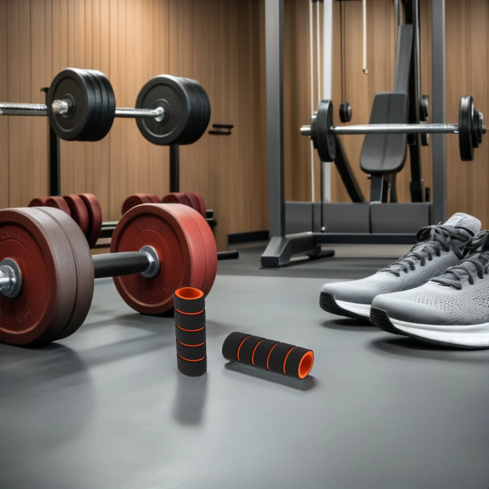 6 قطعة مقبض الإسفنج السيطرة مجموعة ل المدخل سحب ما يصل القضبان عدم الانزلاق قبضة منصات الحديد كم حامي أجهزة لياقة بدنية #1