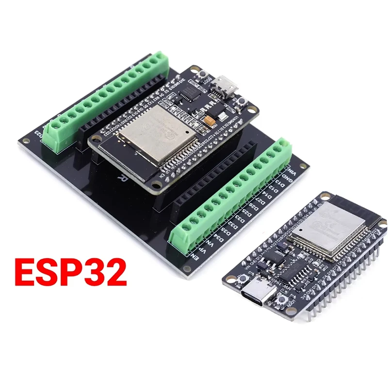 ESP32 Development Board CH340C WiFi+Bluetooth Ultra-Low Power Dual Core ESP32-DevKitC-32 ESP-WROOM-32 32U Expansion Board 30 pin