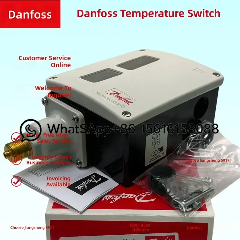 Danfoss RT3 Temperature Switch Thermostat 017-501466 017-501666 017-501766 Refrigeration Pressure Control Relay Valve Sensor