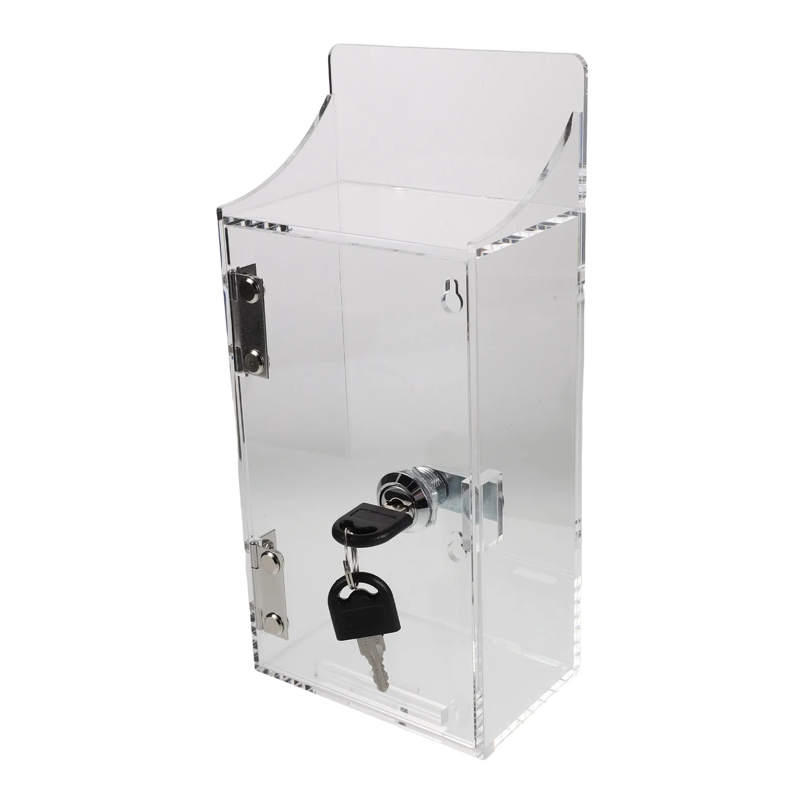 Wall Mounted Clear Phone Lock Box Transparent Acrylic Phone Storage Cabinet for Schools Offices Homes Space Saving Secure Daily