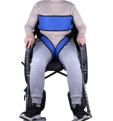 Adjustable Wheelchairs Seat Belt Wheelchair Thigh Belts Safety Harness for Elderly Patients Anti-fall Leg Fixing Belts Medical