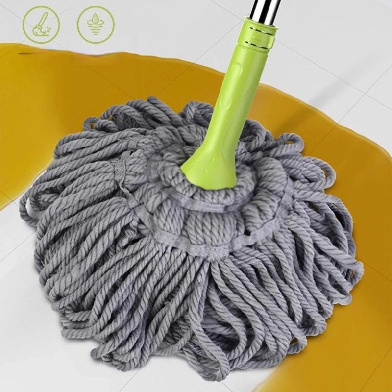 GIANXI Household Rotating Mop Aurosqueezer living Room Cleaning Mop Restaurant Kitchen Fiber Rope Floor Rags Things For The Home