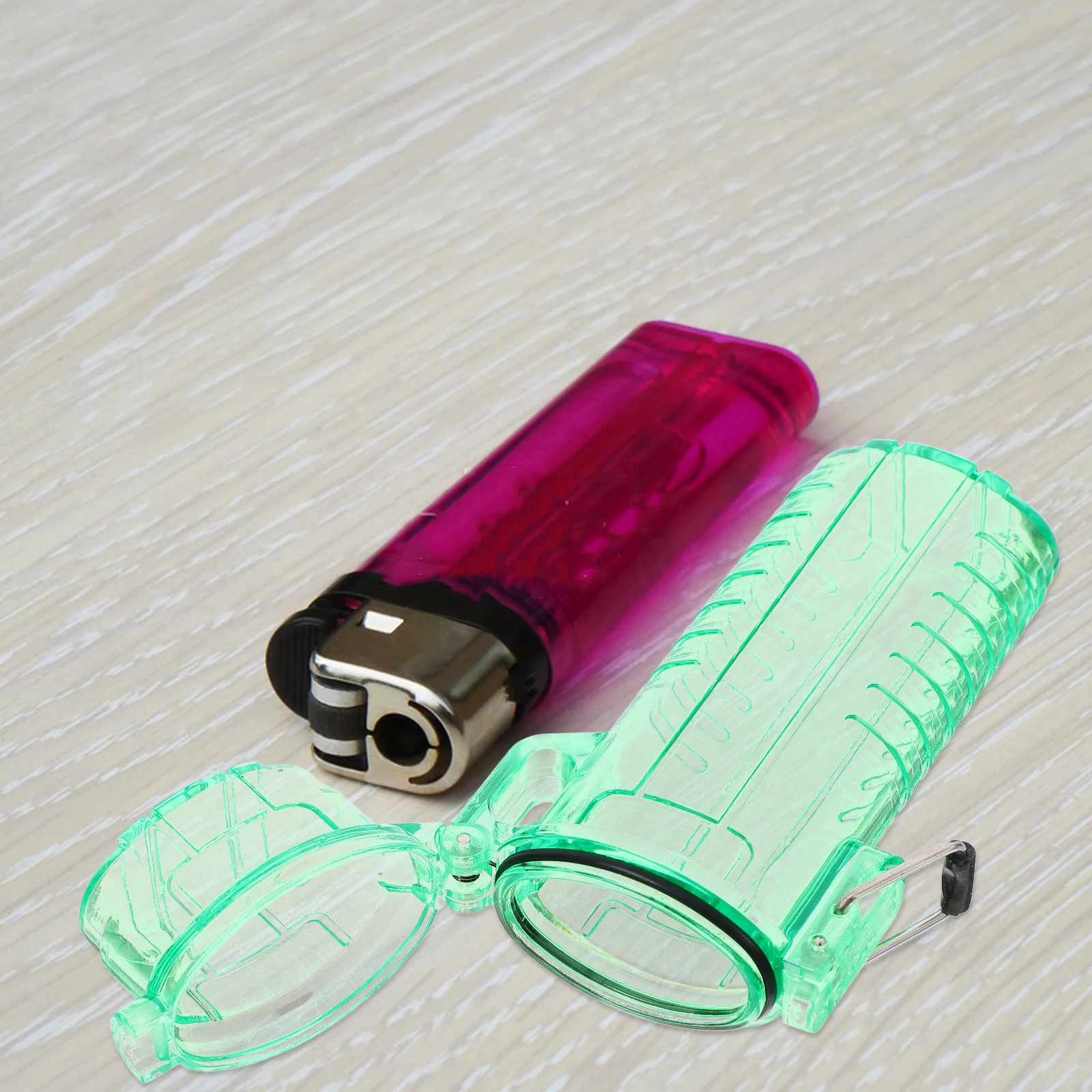 

For Lighter Sleeve Cigarette Lighter Case Clear Waterproof Portable Case for Outdoor Activities Compact Storage Container