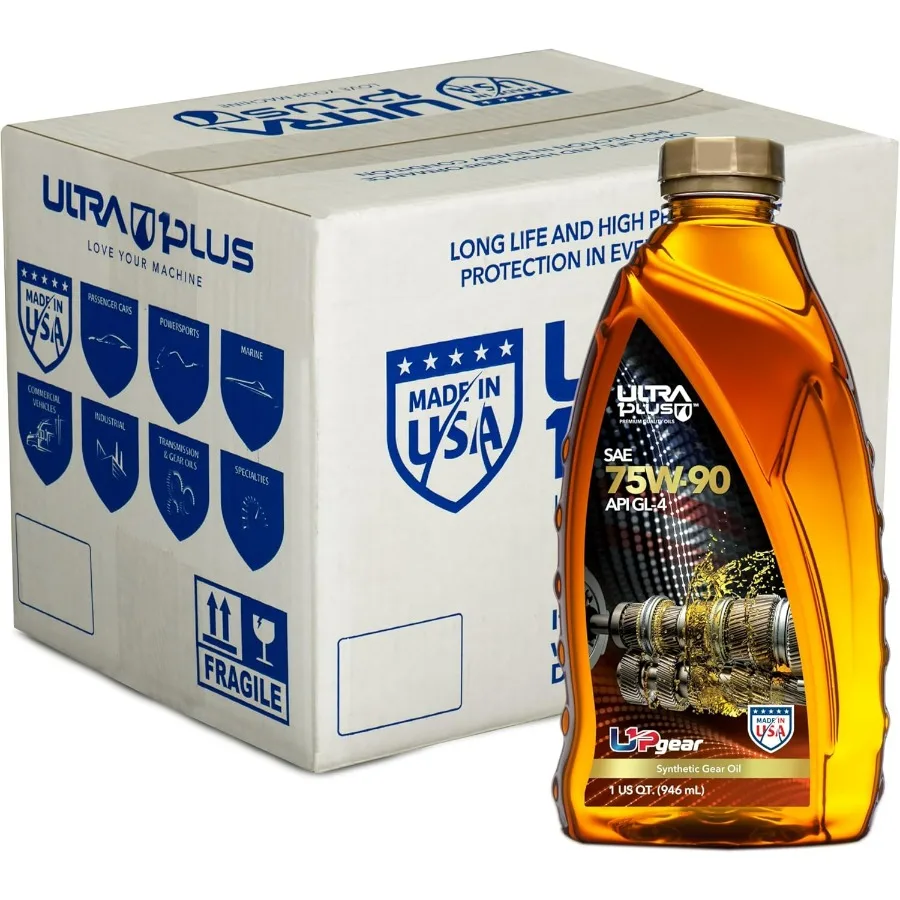 

SAE 75W90 Synthetic Gear Oil API GL4 Transmission and Differential Fluid 12 QTS