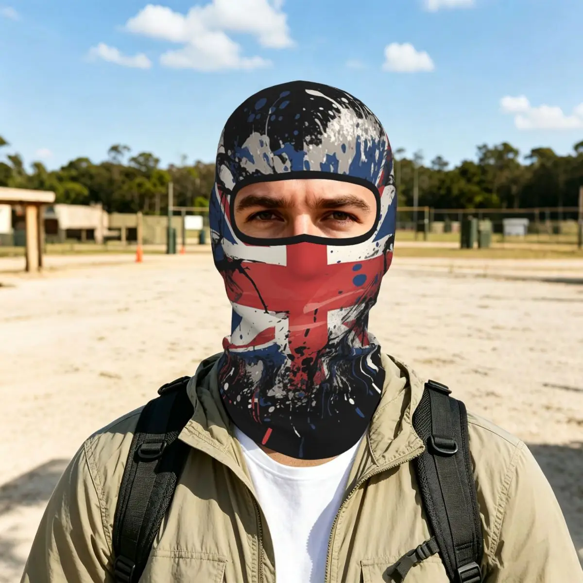 Union Jack Flag Of The UK United Kingdom British Thin Balaclava Full Face Mask Sun Protection Neck Gaiter For Motorcycle Outdoor