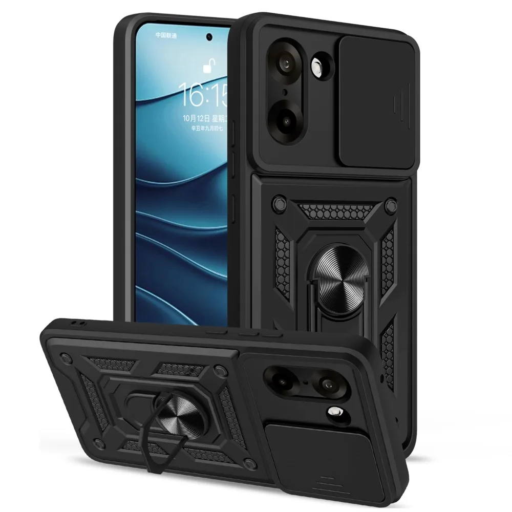 Funda for Oneplus Nord CE 5 5G ACE 5 Racing Case Slide Camera Ring Stand Holder Shockproof Cover for Oneplus ACE 5 Racing Capa