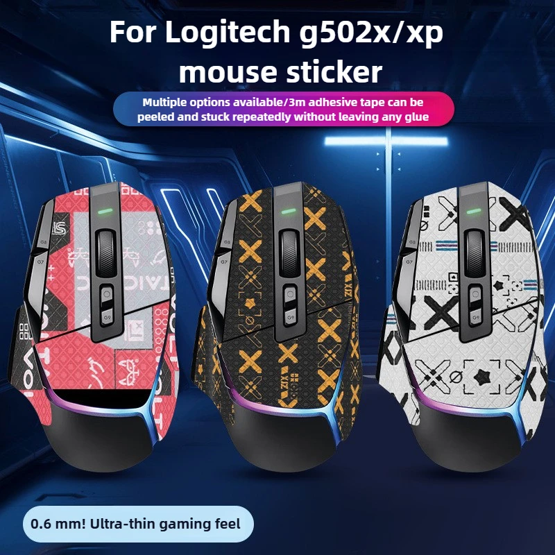 

Anti-Slip Grips For Logitech G502X Mouse - Gaming Palm Stickers & Replacement Feet Pads