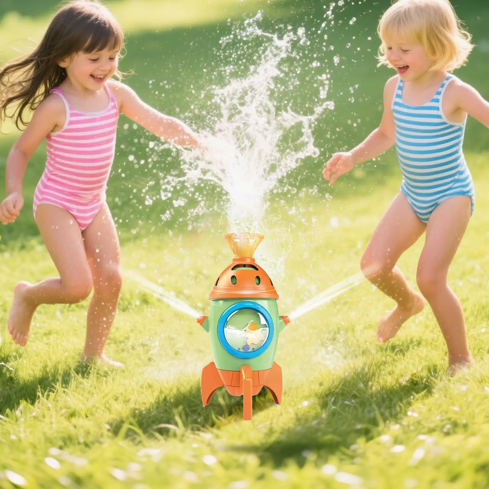 Sprinkler Honkbalspeelgoed Zomerwaterspel Roterend interactief sprinklerspeelgoed voor meisjes Jongens Zwembadfeest Achtertuin Gazon Zomerspel