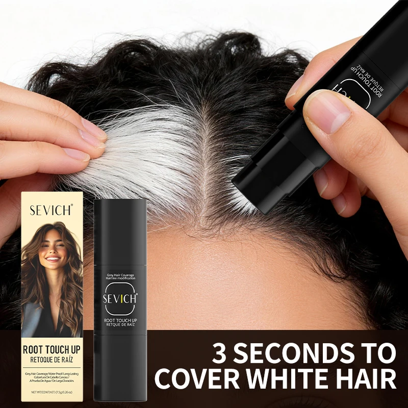 HairLine Powder Waterproof Hair Root Cover Up Stick Instant Natural Cover White/Grey Hairline Edge Control Powder Concealer