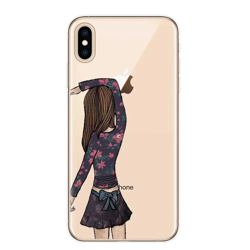 Coque de téléphone transparente en TPU souple pour filles, meilleurs amis pour toujours, pour IPhone 7 8 Plus X XS MAX 11 12 13 Mini 14 15 16 Pro Max