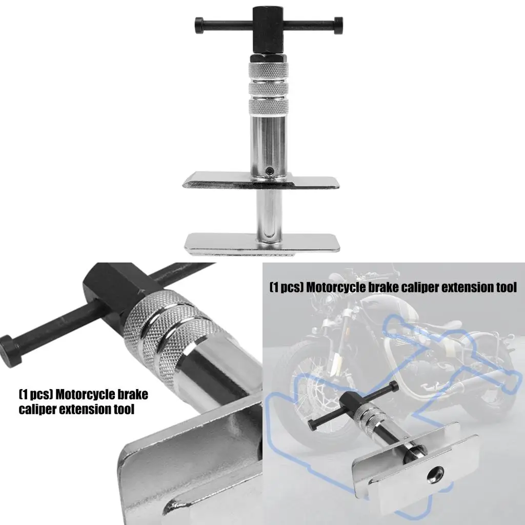 

Heavy Duty Motorcycle Brake Caliper Spreader Tool Adjustable for 30-75mm High Strength Iron Construction 500LB Capacity