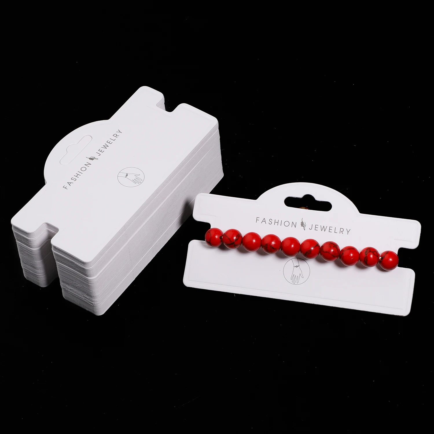 50/30pcs Multiple Sizes Jewelry Earring Necklace Plastic Cards Earring Stud Organizer Holder Hanging Display Card Studs Holder