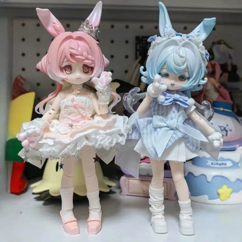 

Come4free 1/12 Bjd Blind Box Bonnie Meteorological Star Language Series Kawaii Rabbit Bjd Decora Articulated Action Figure Gift