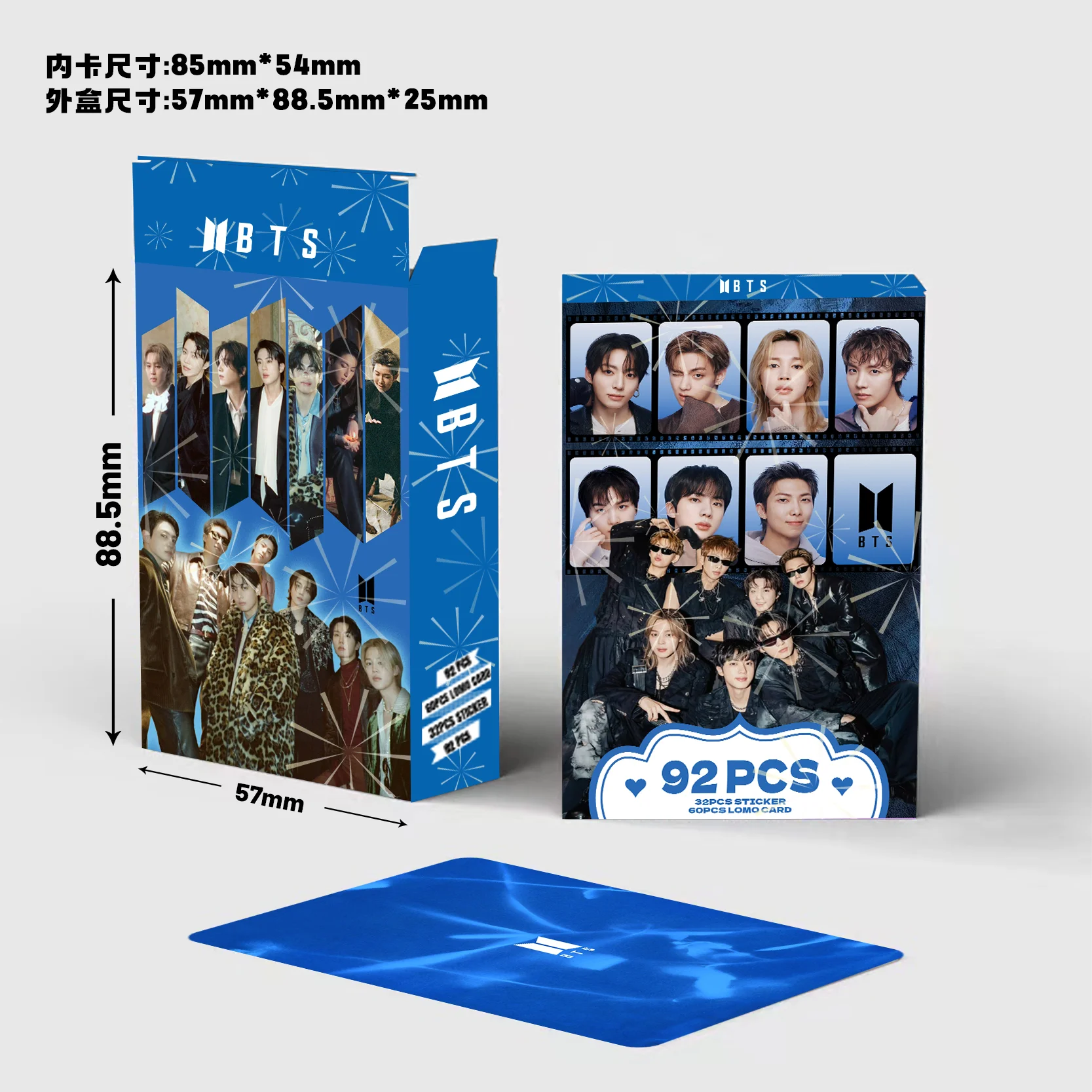 92Pcs BTS Photocards Stickers KPOP Idol Lomo Cards Pack HD Postcard Fans Gift - view 3