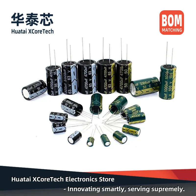 

5PCS,DIP Aluminum Electrolytic Capacitor 150UF 680UF 1000UF 1500UF 2200UF 3300UF 4700UF 6800UF 10000UF 6.3V 10V 16V 25V 35V 50V