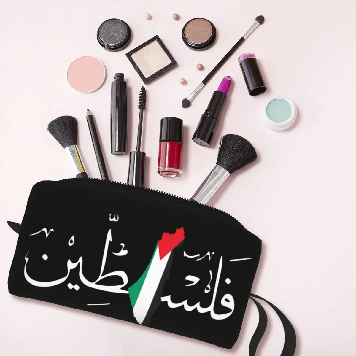 Palestine Makeup Bags Palestinian Women Cosmetic Bag Trendy Waterproof Pouch for Purse Storage