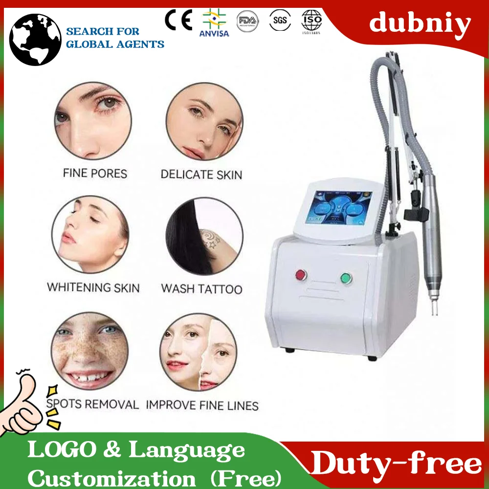 MultifunctionTattoo Removal Picosecond Laser Tattoo Removal Machine Wrinkle Removal Laser 755nm Skin Whitening