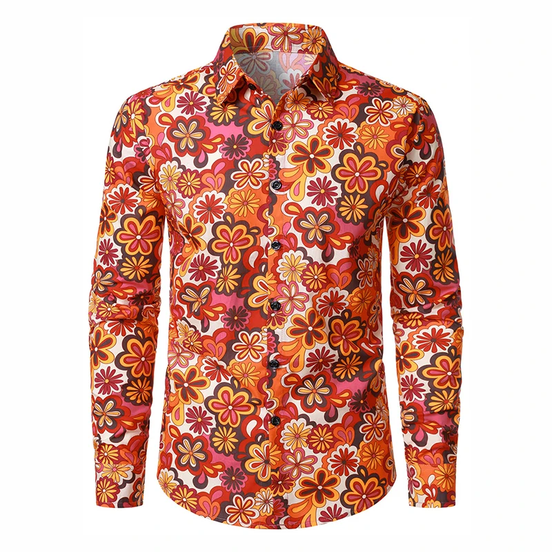Holiday Holiday Bohemia Style Full Print Flowers Long Sleeve Shirt Men Clothes Elegant Formal Lapel Button Shirts Casual Fashion 2026 - Aliexpress Deal
