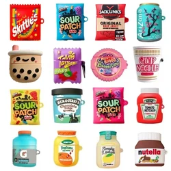 3D Snack Candy Drinks Creative Earphone Case for Apple AirPods Pro 2 Cute Silicone Cover for Airpods 1 2 3 Case Protective Shell