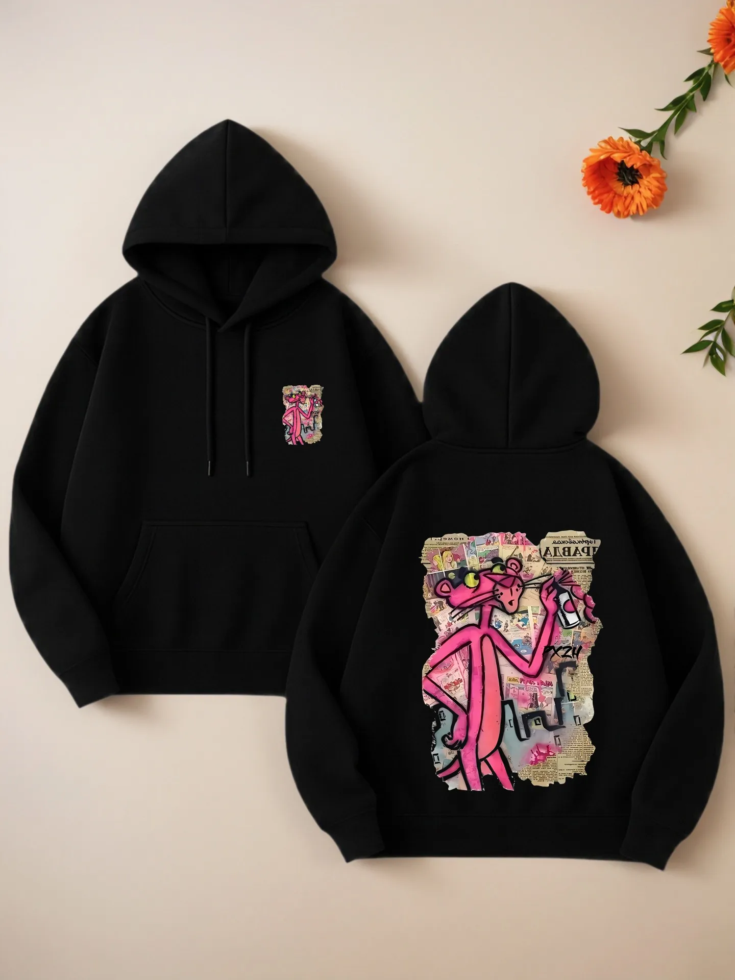 

Женская толстовка с графическим рисунком, мультяшный принт, эстетичная уличная одежда, мягкая ткань, повседневная повседневная одежда, для подростков