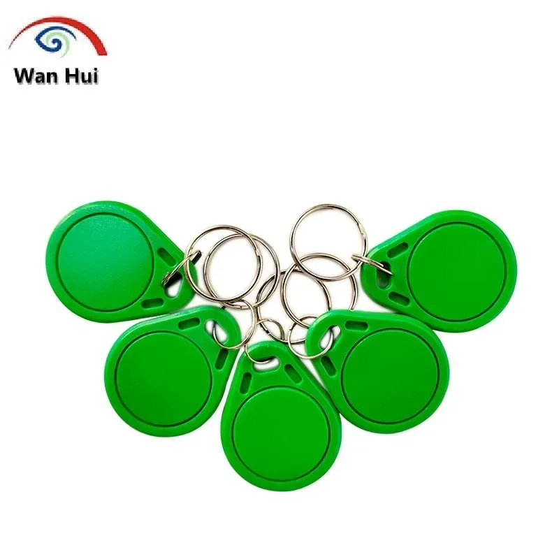 10Pcs UFUID 13.56MHz IC RFID Keychain Card NFC Tag Replaceable Unit 0, Writable for Access Control Elevator Door