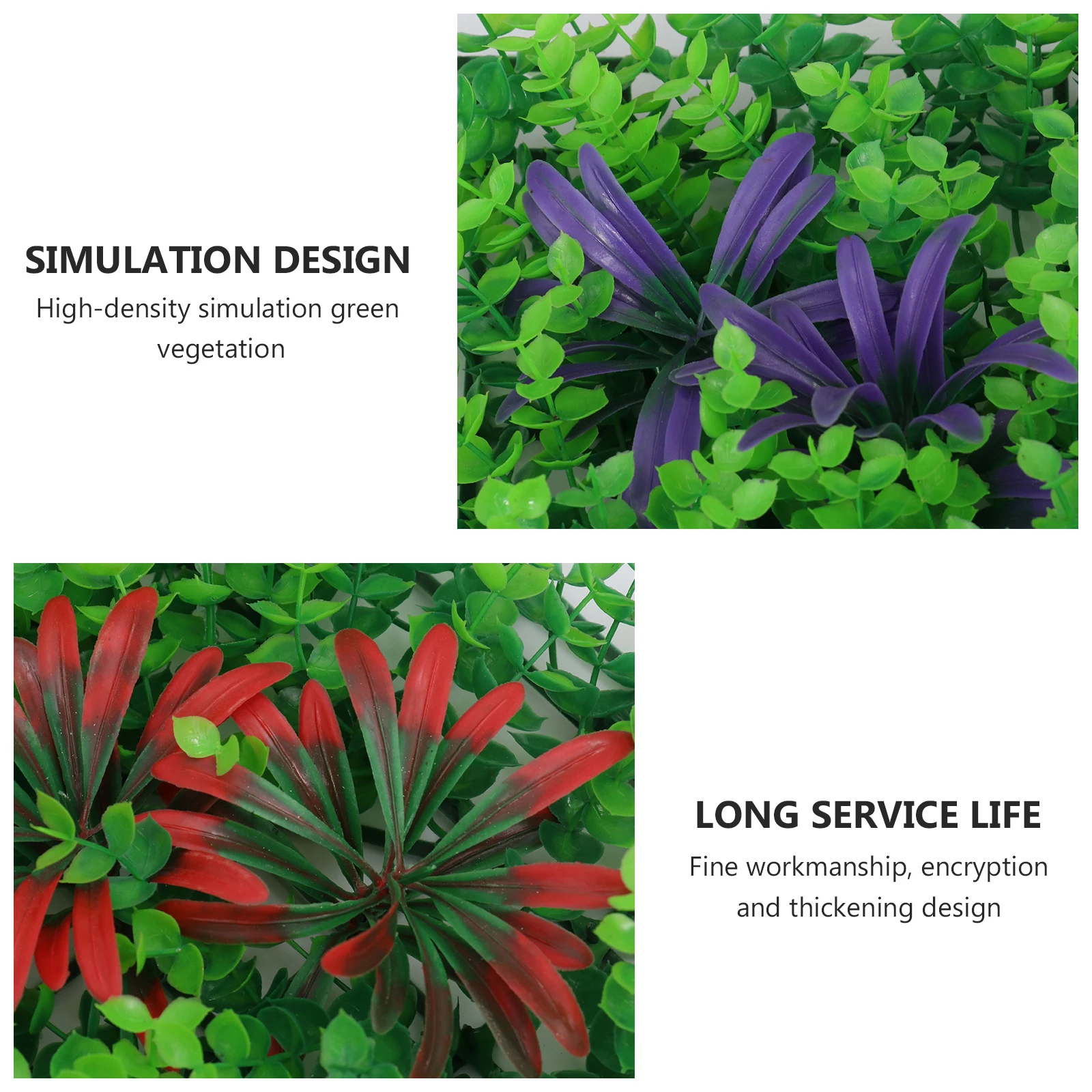 

1pc Artificial Plant Decorative Simulated Premium Material Easy Installation Garden Decoration Background Adornment Household