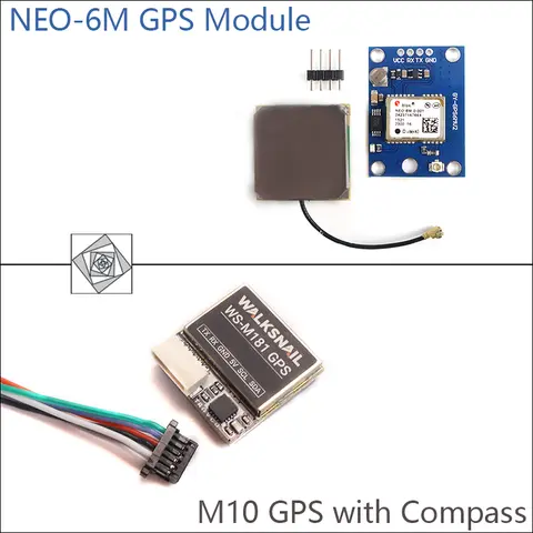 Ublox NEO-6M GPS Module, M10 GPS with Integrated Compass for Drone Flight Controller Positioning Navigation & Autonomous Flight