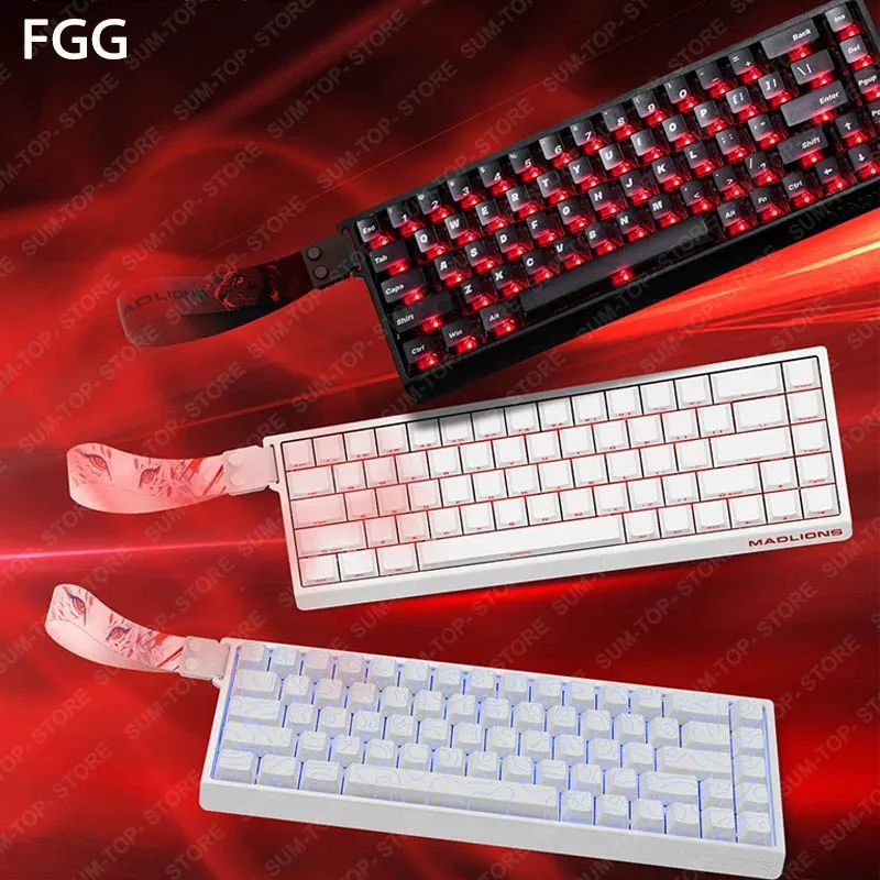 

FGG Madlions Mad 60he Mad 68he Mad60 игровая магнитная механическая клавиатура проводная RGB с возможностью горячей замены быстрого триггера 0,01 8K геймерская клавиатура